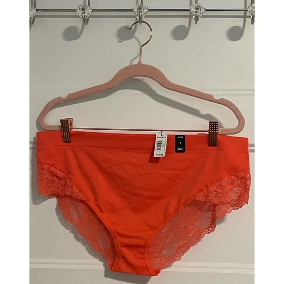Torrid Coral Hipster Flirt Panties NWT Size 1 (14/16) - Picture 10 of 12